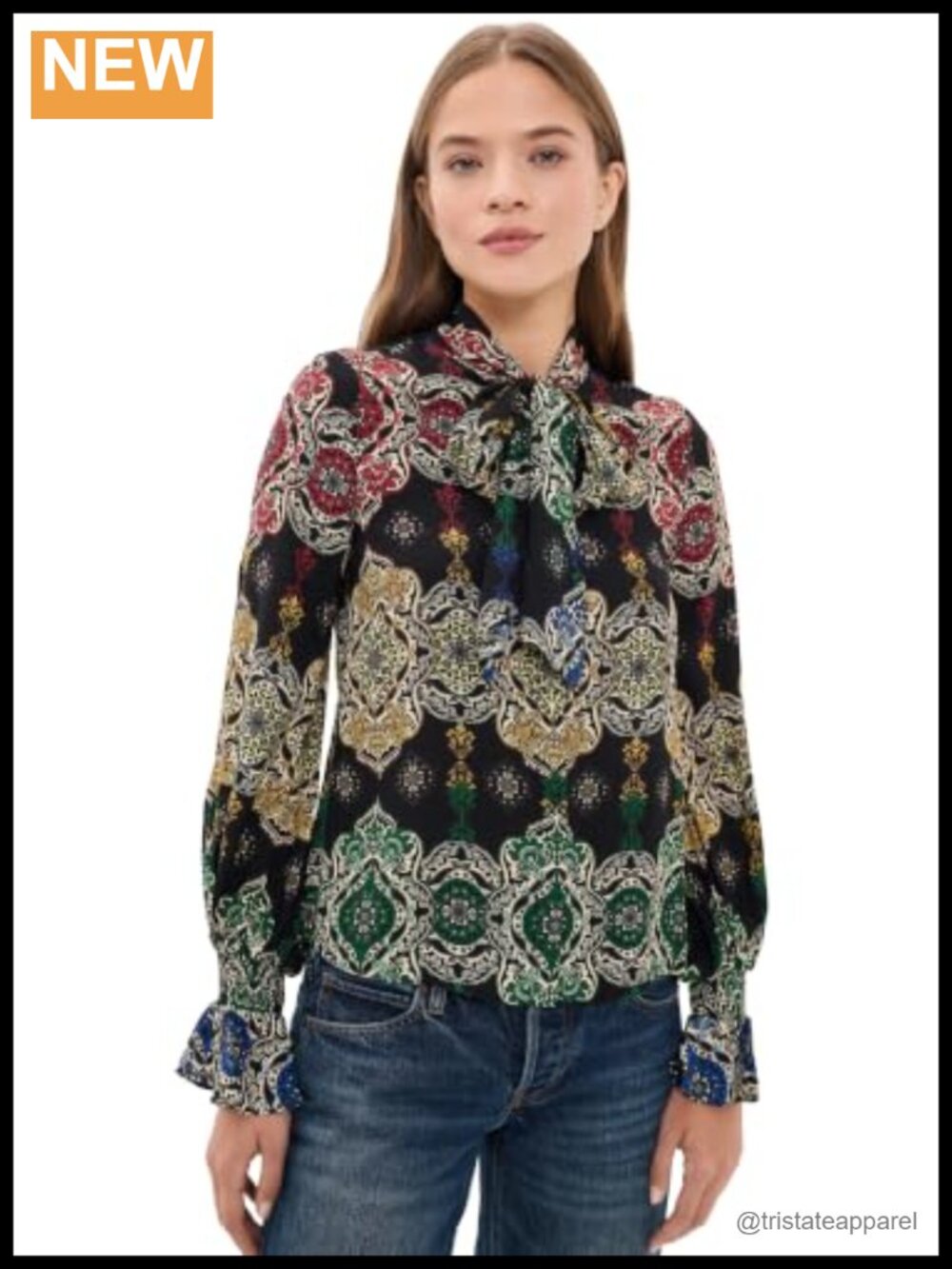 alice + olivia Women's Lloyd Neck Wrap Button Down Shirt